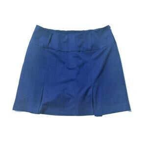 Golftini Women's Size 10 Athletic‎ Skort Solid Navy Blue Golf 17" Pleated